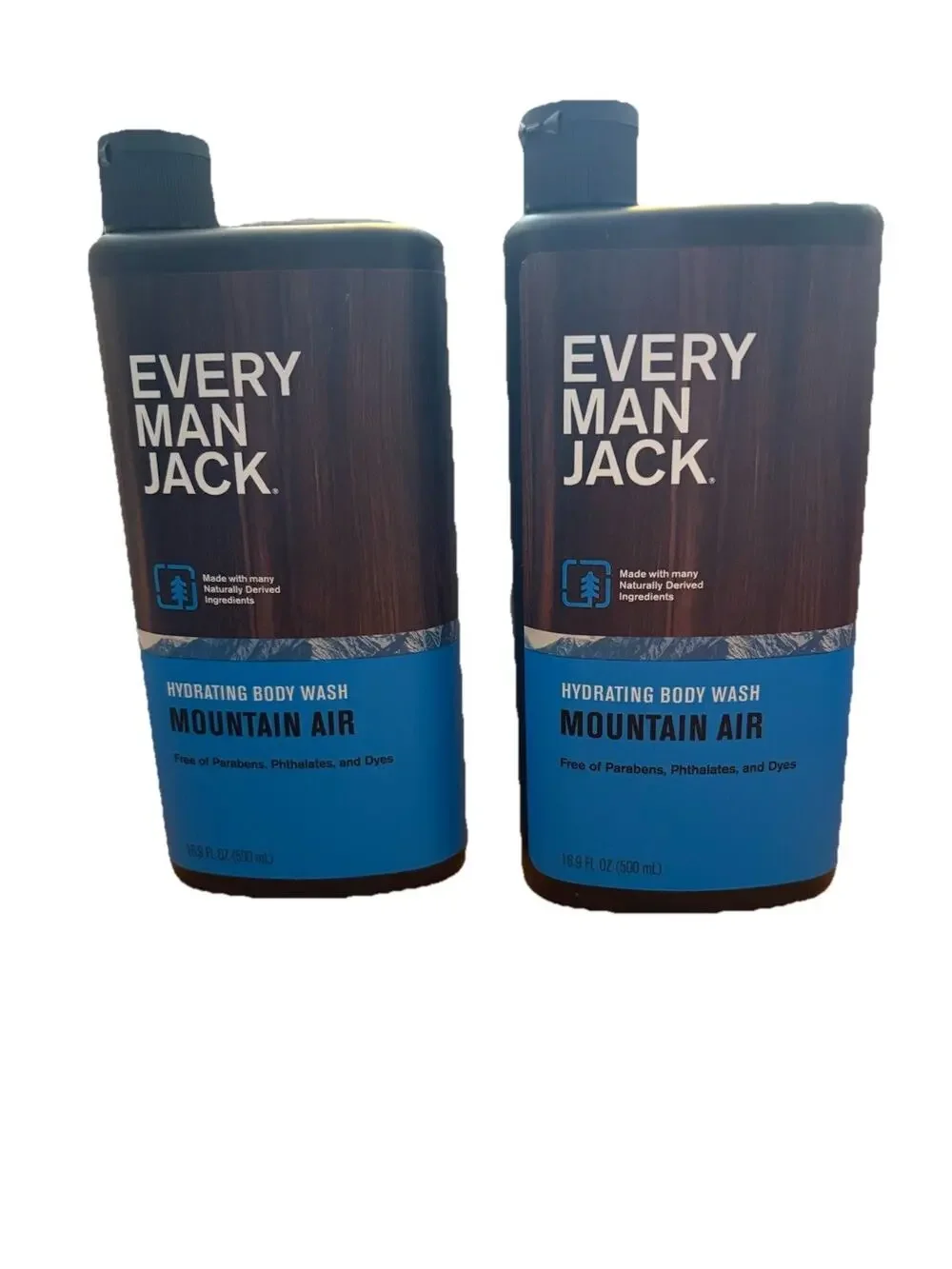 (2) Every Man Jack Hydrating Body Wash Mountain Air 16.9 Fl oz